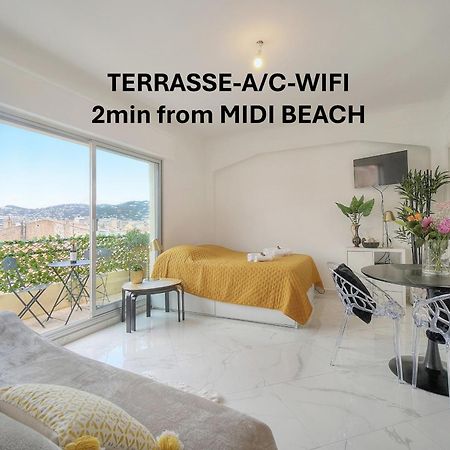 Studio Lumineux 200 M Des Plages A0B192 Cannes Extérieur photo