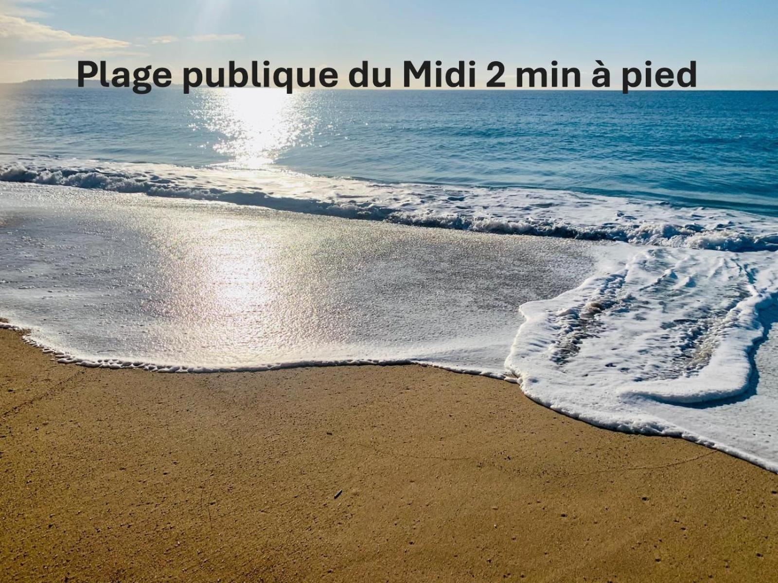 Studio Lumineux 200 M Des Plages A0B192 Cannes Extérieur photo